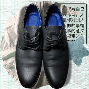 Perry Ellis Portfolio Fairfax black dress‎ shoes Mens size 11.5 ultra foam